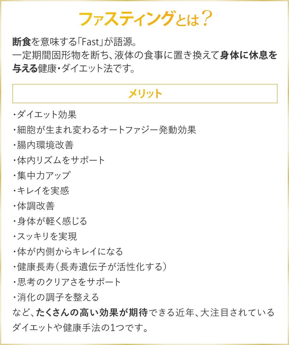 ファスティングとは？