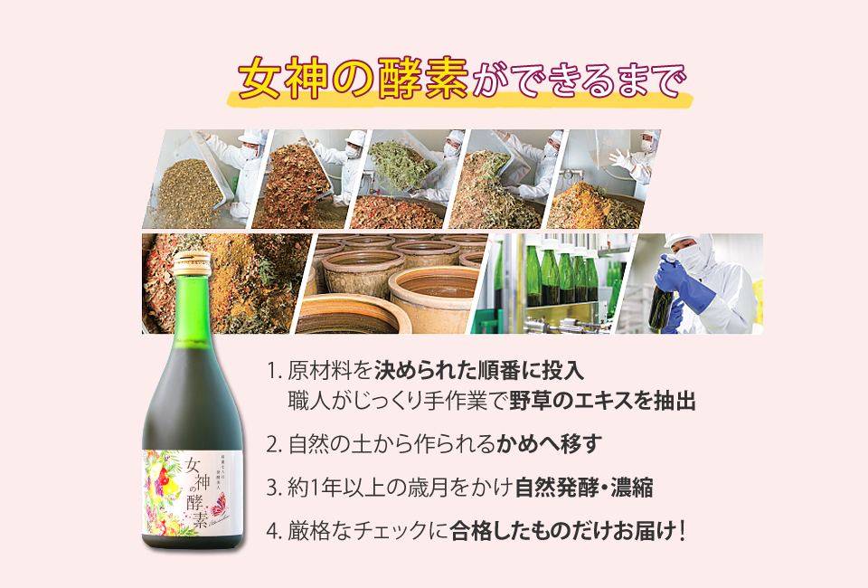 女神の酵素ができるまで